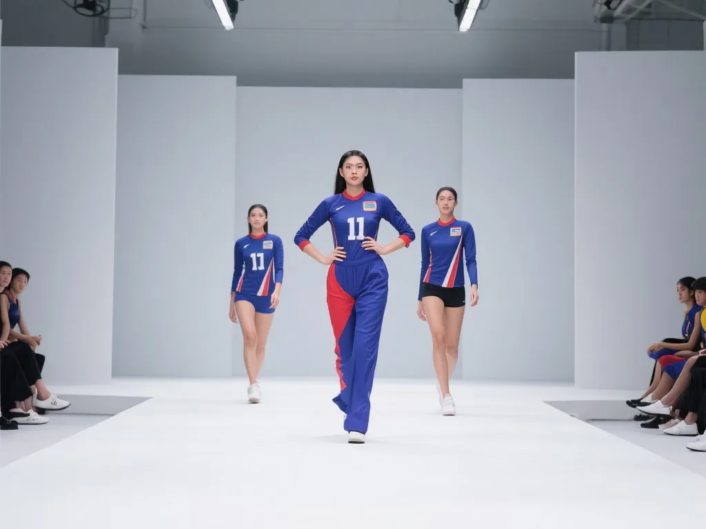 泰国女排队员时尚大片